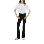 Replay Black Cotton Bootcut Jeans