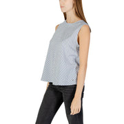Tommy Hilfiger Jeans Blue Cotton Tank Tops