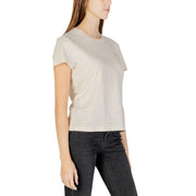 Tommy Hilfiger Jeans Beige Cotton T-Shirt