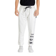 Icon White Cotton Joggers (Workout Pants)