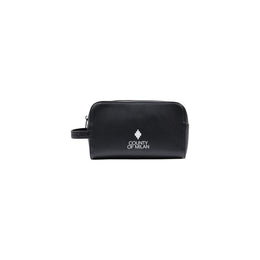 County of Milan Black Polyethylene Clutch Bag