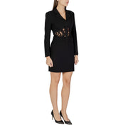 Morgan De Toi Black Polyester Short Dress