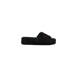 Ralph Lauren Black Textile Slippers