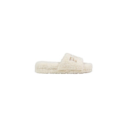 Ralph Lauren Cream Textile Slippers