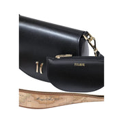 Alviero Martini Prima Classe Black Leather Handbag