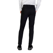 Borghese Black Cotton Skinny Pants