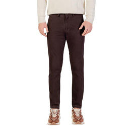 Borghese Brown Cotton Skinny Pants