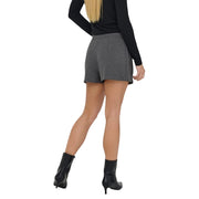 Jacqueline De Yong Gray Polyester Shorts