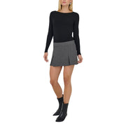 Jacqueline De Yong Gray Polyester Shorts