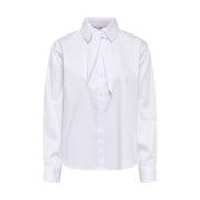 Jacqueline De Yong White Cotton Blouse