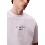 Calvin Klein Jeans White Cotton T-Shirt