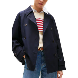 Tommy Hilfiger Blue Organic Cotton Coat
