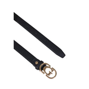 Guess Black Polyester Thin Belt
