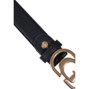 Guess Black Polyester Thin Belt