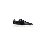Armani Exchange Black Polyester Low Top Sneakers