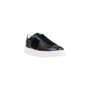 Armani Exchange Black Polyester Low Top Sneakers