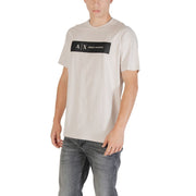Armani Exchange Beige Cotton T-Shirt