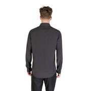 Armani Exchange Black Elastane Dress Shirt