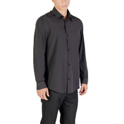 Armani Exchange Black Elastane Dress Shirt