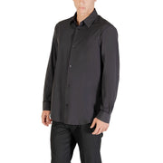 Armani Exchange Black Elastane Dress Shirt
