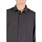 Armani Exchange Black Elastane Dress Shirt
