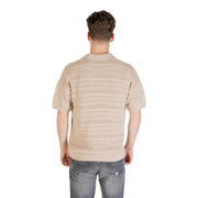 Only & Sons Beige Cotton Shortsleeve Shirt