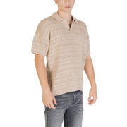 Only & Sons Beige Cotton Shortsleeve Shirt