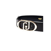 Liu Jo Black Leather Regular Belt