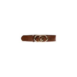 Liu Jo Brown Leather High-Waist Belt