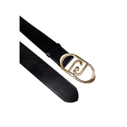 Liu Jo Black Leather Regular Belt
