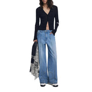 Desigual Black Viscose Scarf