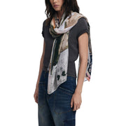 Desigual Bicolor Viscose Foulard