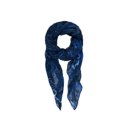 Desigual Blue Polyester Scarf