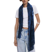 Desigual Blue Polyester Scarf