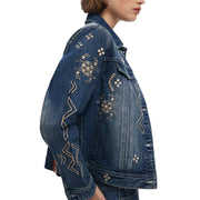 Desigual Blue Cotton Denim Jacket