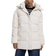 Desigual Cream Polyester Coat