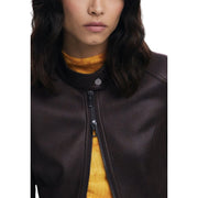 Desigual Brown Leather Jacket