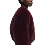 Desigual Bordeaux Polyester Jackets And Coat