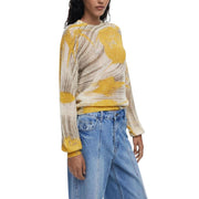 Desigual Bicolor Polyamide Sweatshirt