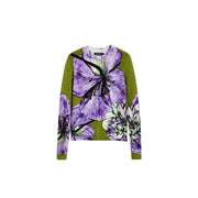 Desigual Purple Marabou Sweatshirt