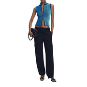 Desigual Black Polyester Casual Pants