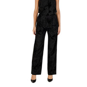 Desigual Black Polyester Flared Pants