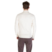Gianni Lupo Cream Marabou Sweatshirt