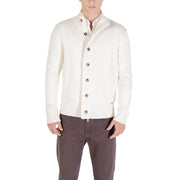 Gianni Lupo Cream Marabou Sweatshirt