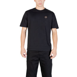 Napapijri Black Cotton T-Shirt