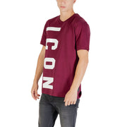 Icon Bordeaux Cotton T-Shirt