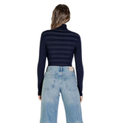 Morgan De Toi Blue Viscose Turtleneck