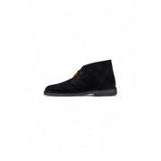 Clarks Black Suede Leather Lace-Up Boots