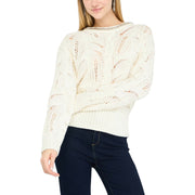Liu Jo White Marabou Sweatshirt