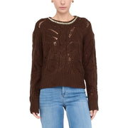 Liu Jo Brown Marabou Sweatshirt